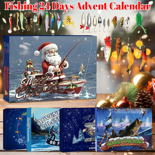 Fishing Advent Calendar 24 Days Fishing Lures Set