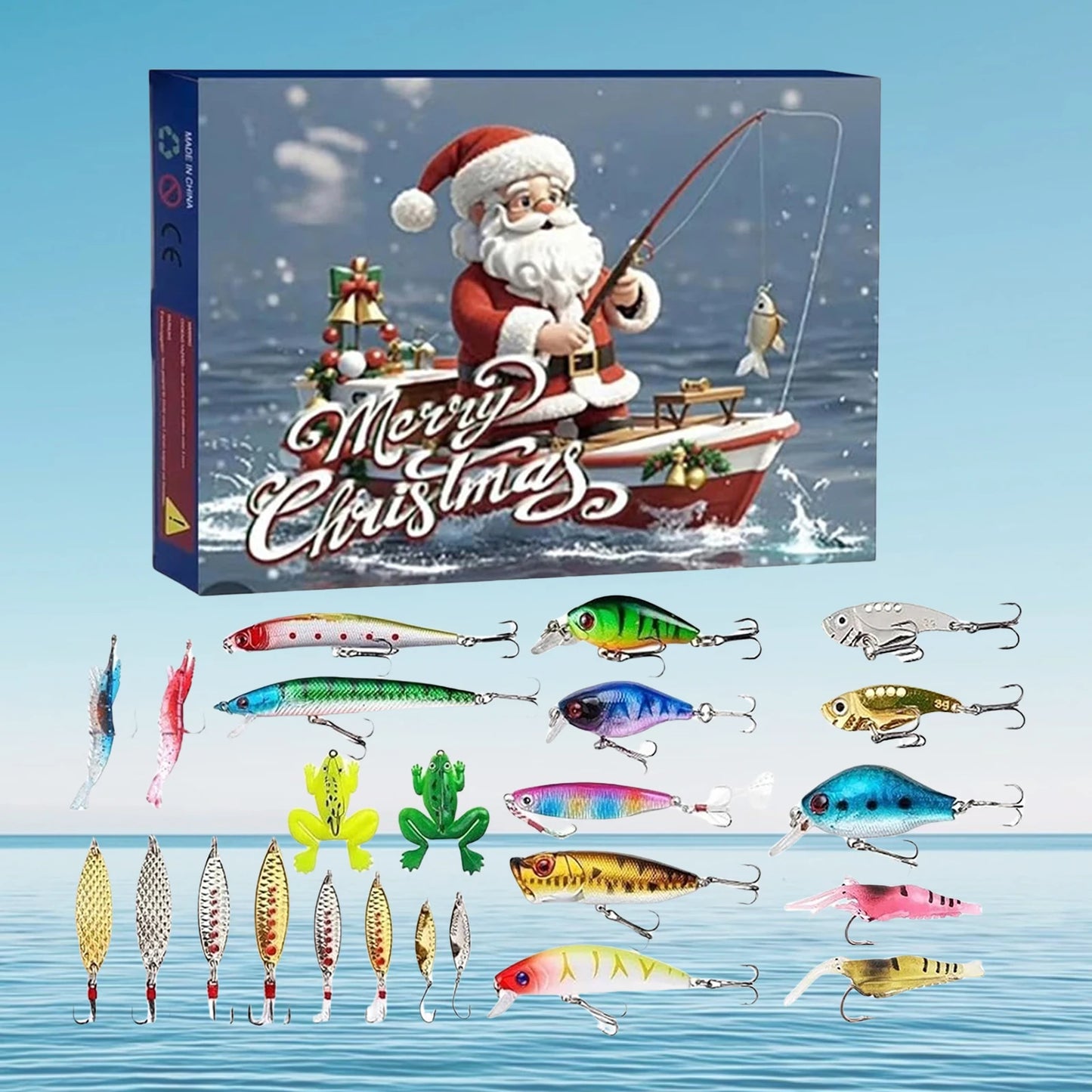 Fishing Advent Calendar 24 Days Fishing Lures Set